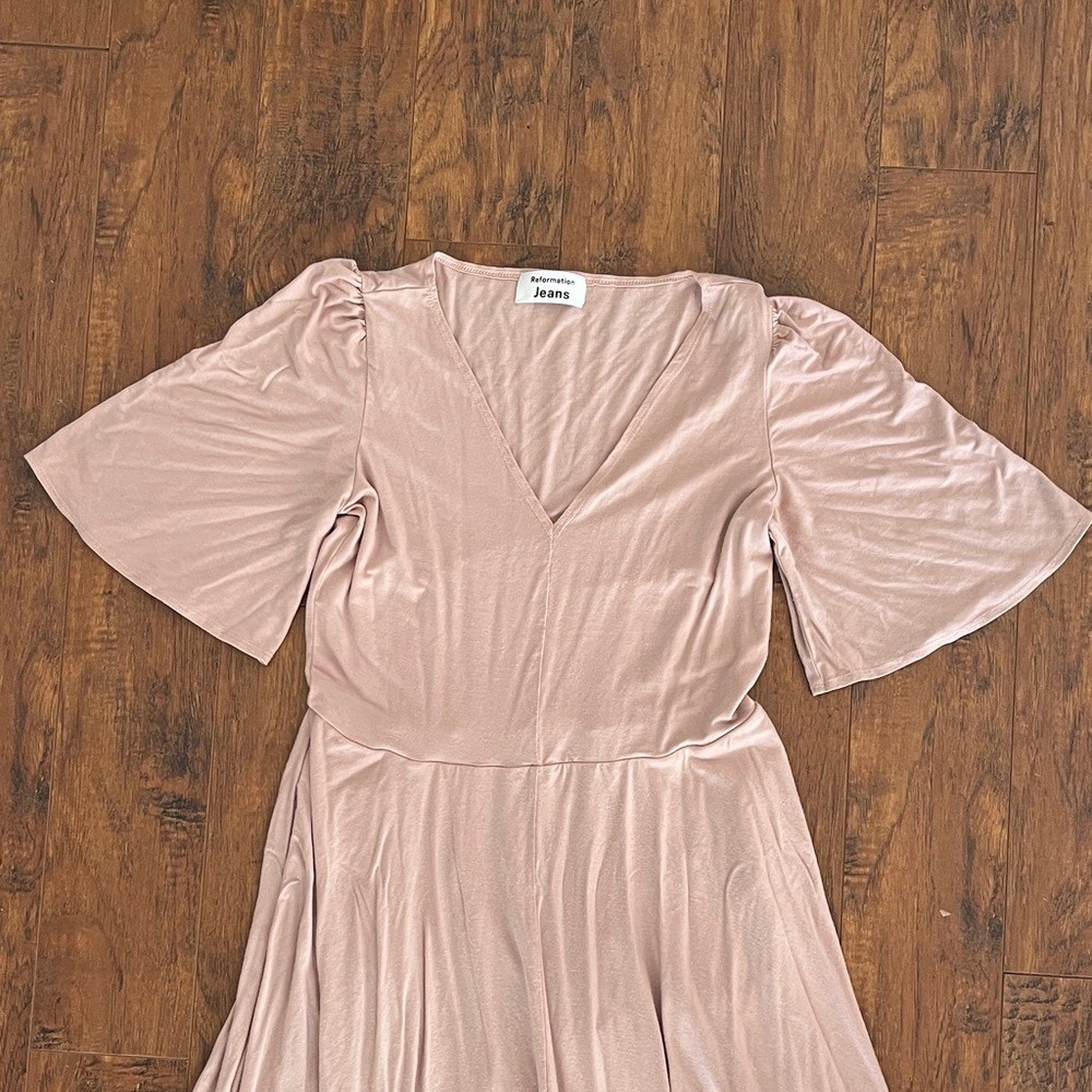 Reformation Blush Dress, Size XL - Picture 3 of 13